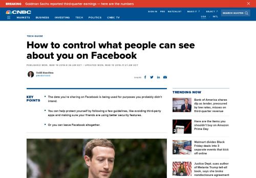 
                            11. How to protect your privacy on Facebook - CNBC.com