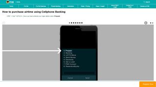 
                            6. How to purchase airtime using Cellphone Banking - FNB