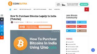 
                            10. How To Purchase Bitcoins Legally In India [Tutorial] - CoinSutra