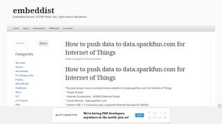 
                            5. How to push data to data.sparkfun.com for Internet of Things | embeddist