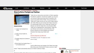 
                            10. How to Put a Twitpic on Twitter | Chron.com