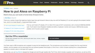 
                            7. How to put Alexa on Raspberry Pi | IT PRO