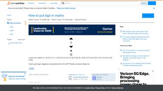 
                            8. How to put sign in matrix - Stack Overflow