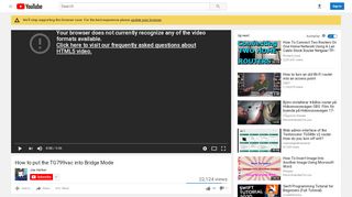 
                            11. How to put the TG799vac into Bridge Mode - YouTube