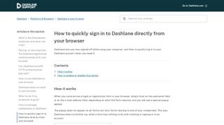
                            4. How to quickly sign in to Dashlane directly from your browser ...