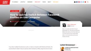 
                            12. How to Quickly Switch Between Facebook Profiles on One Computer