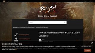 
                            3. How to re-install only the NCSOFT Game Launcher – Blade & Soul ...