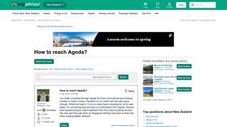 
                            11. How to reach Agoda? - New Zealand Forum - TripAdvisor