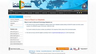 
                            5. How to Reach the Helpdesk - IceGate : e-Commerce Portal of Central ...