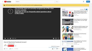 
                            12. How to Reactivate Facebook Account - YouTube