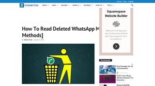 
                            11. How To Read Deleted WhatsApp Messages? [2 Methods] - Fossbytes