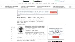 
                            12. How to read iTunes books on your PC - StarTribune.com