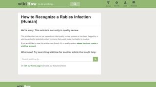 
                            9. How to Recognize a Rabies Infection (Human): 3 Steps