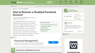 
                            8. How to Recover a Disabled Facebook Account: 14 Steps