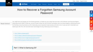 
                            7. How to Recover a Forgotten Samsung Account Password- dr.fone