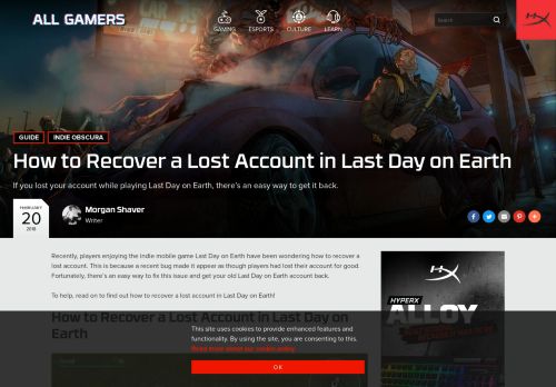
                            4. How to Recover a Lost Account in Last Day on Earth | AllGamers