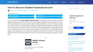 
                            10. How To Recover Disabled Facebook Account (Appeal-ID Request Form)