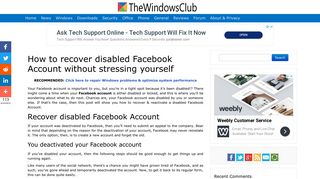 
                            5. How to recover disabled Facebook Account without stressing yourself