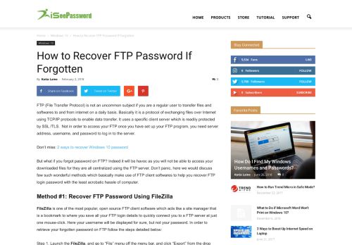 
                            11. How to Recover FTP Password If Forgotten + FTP Password Recovery ...