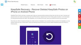 
                            11. How to Recover KeepSafe Pictures on iPhone or Android - Aiseesoft