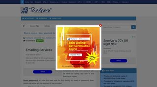 
                            4. How to recover / reset password for TAN Account | TaxGuru