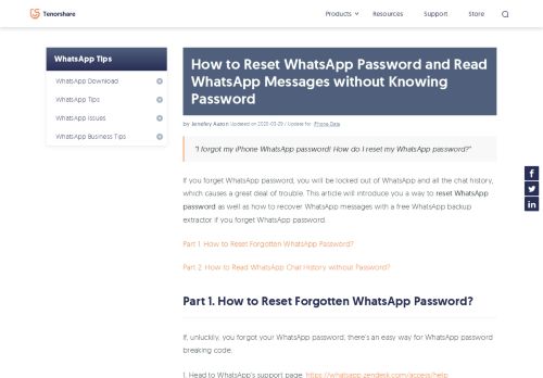 
                            5. How to Recover WhatsApp Password or Read WhatsApp Messages ...