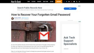 
                            6. How to Recover Your Forgotten Gmail Password