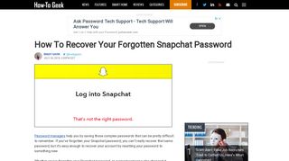 
                            6. How To Recover Your Forgotten Snapchat Password