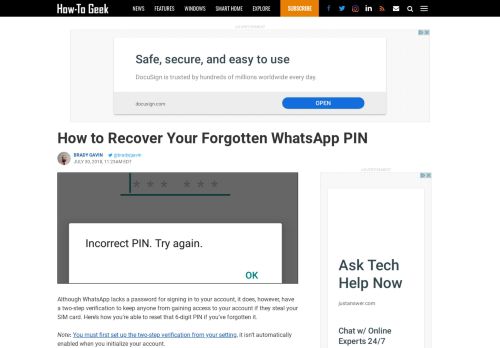 
                            11. How to Recover Your Forgotten WhatsApp PIN