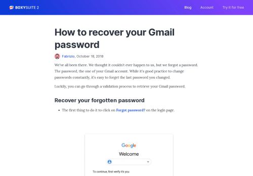 
                            10. How to recover your Gmail password | Boxy Team Blog - Boxy Suite