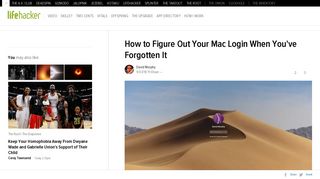 
                            9. How to Recover Your Mac Login - Lifehacker