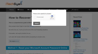 
                            12. How to Recover Your Windows Password - iTechgyan