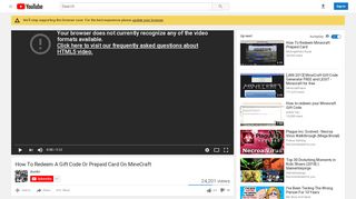 
                            13. How To Redeem A Gift Code Or Prepaid Card On MineCraft - YouTube