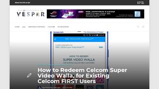 
                            6. How to Redeem Celcom FIRST Super Video Walla for ...