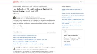 
                            7. How to redeem Citi credit card reward points into cash or to pay a ...