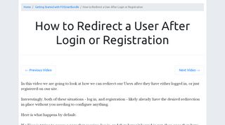 
                            6. How to Redirect a User After Login or Registration - CodeReviewVideos