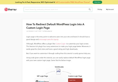 
                            8. How To Redirect Default WordPress Login Into A Custom Login Page