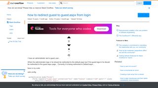 
                            10. how to redirect guest to guest.aspx from login - Stack Overflow