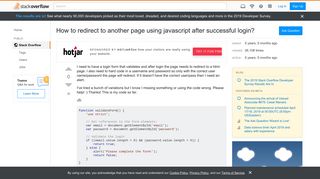 
                            2. How to redirect to another page using javascript after successful ...