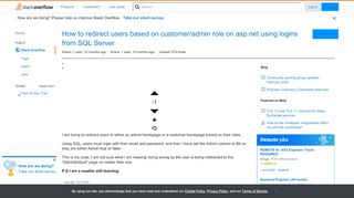 
                            12. How to redirect users based on customer/admin role on asp.net ...