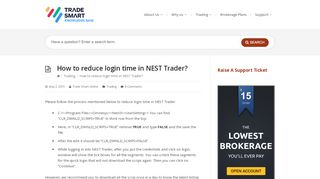 
                            10. How to reduce login time in NEST Trader? - Knowledge Base
