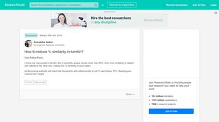 
                            10. How to reduce % similarity in turnitin? - ResearchGate