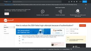 
                            6. How to reduce the SSH failed login attempts because of ...