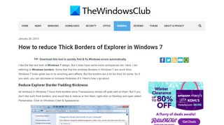 
                            8. How to reduce Thick Border Padding of Explorer in Windows 7