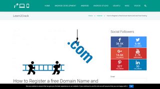 
                            5. How to Register a free Domain Name and Use Free Hosting