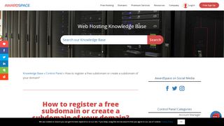 
                            13. How to Register a Free Subdomain Name? | Awardspace.com