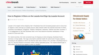 
                            7. How to Register A Store on the Lazada And Sign Up Lazada Account