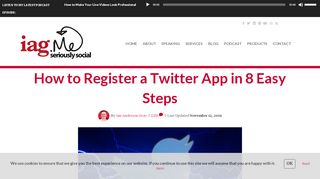 
                            8. How to Register a Twitter App in 8 Easy Steps - Ian Anderson Gray