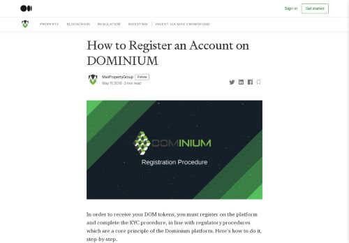 
                            3. How to Register an Account on DOMINIUM – MaxPropertyGroup ...