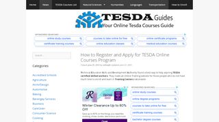 
                            7. How to Register and Apply for TESDA Online Courses Program ...